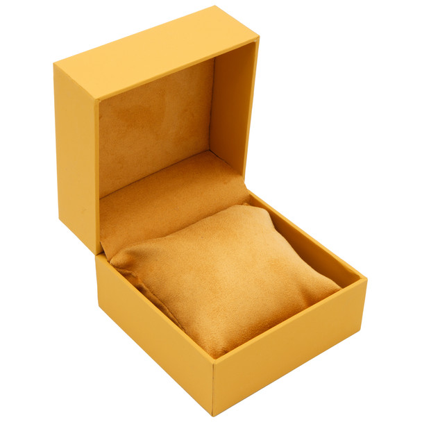 Watch Box Features a Suede Interior with Matching Butterscotch Colored Matte Exterior - 12pcs per pack