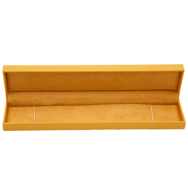 Tennis Bracelet Box Features a Suede Interior with Matching Butterscotch Colored Matte Exterior - 12pcs per pack