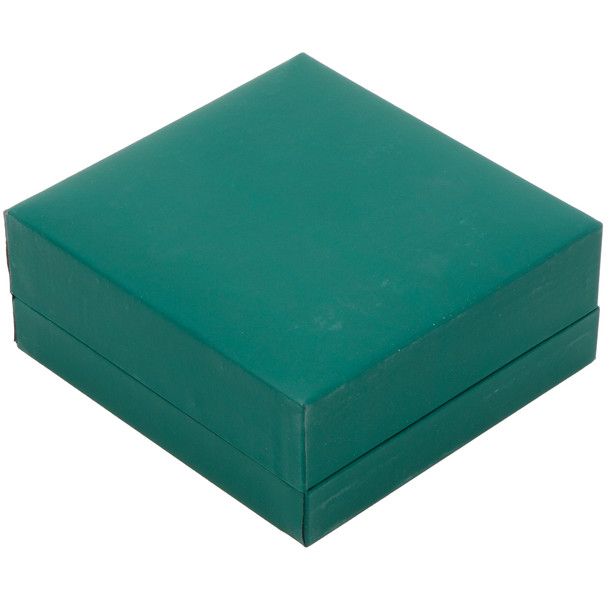 Bangle Bracelet Box Features an Emerald Green Suede Interior with Matching Green Matte Exterior - 12pcs per pack