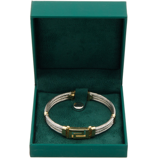 Bangle Bracelet Box Features an Emerald Green Suede Interior with Matching Green Matte Exterior - 12pcs per pack