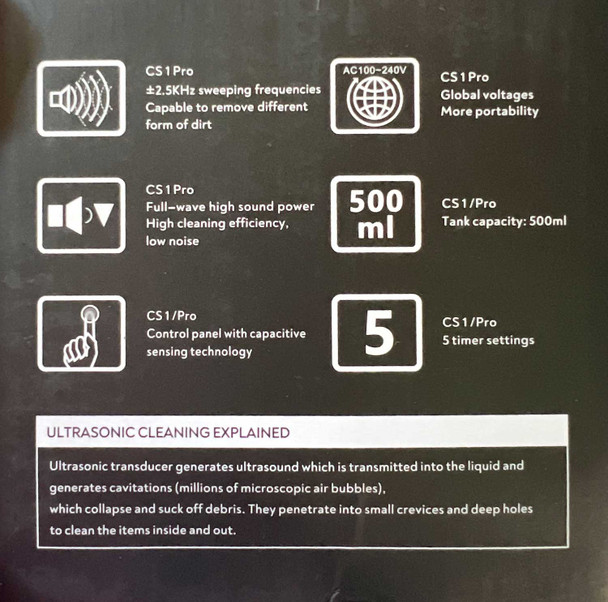 Digital Ultrasonic Cleaner (CS1)