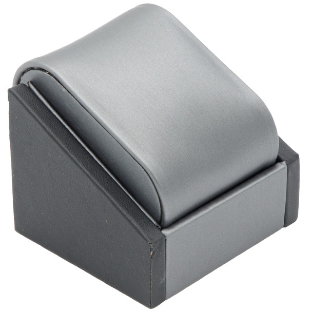 Pillow Watch Display Stand in Steel Grey with Black Trim