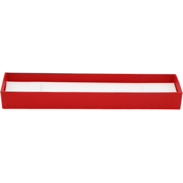 Bracelet Box with a Red Exterior and a Shiny Gold Bow-Tie - 12 Pieces Per Pack