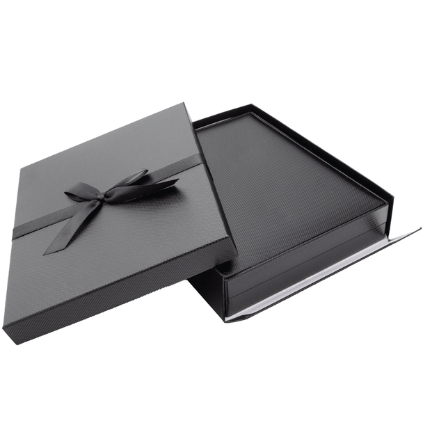 Necklace Jewelry Box with Ribbon Gift Packer - Luxury Packaging for a Necklace (JFN12-Color)