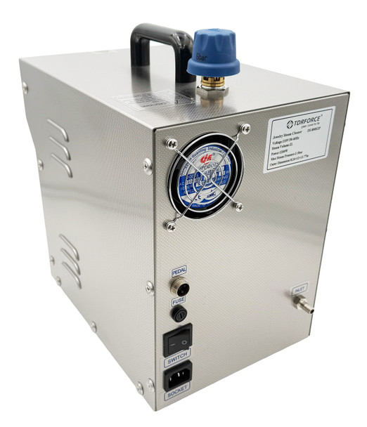 Professional Jewelry Steam Cleaner with Foot Pedal & Handheld Wand – High Pressure Jeweler Steamer (DS-800S/2P)