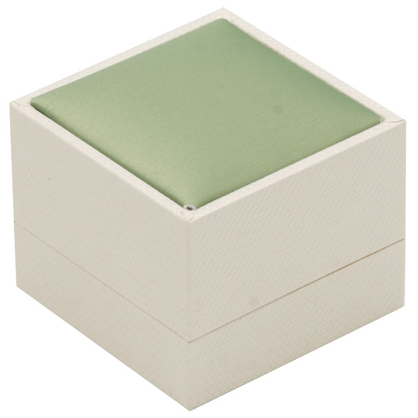 Watch Pillow Box Paradiso Exterior and Pistachio Green Satin Interior 4.5" x 4.25" x 2.75"H