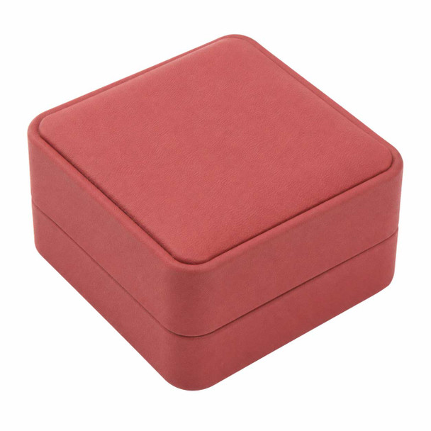 Dusty Rose Microfiber Earring Jewelry Box with Outer Packer