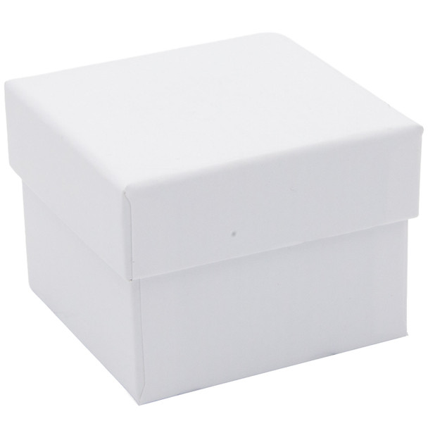 Luna Lux Pearl White LED Ring Box with Cushioned Insert