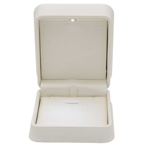 Luna Lux Pearl White LED Pendant & Small Chain Jewelry Box