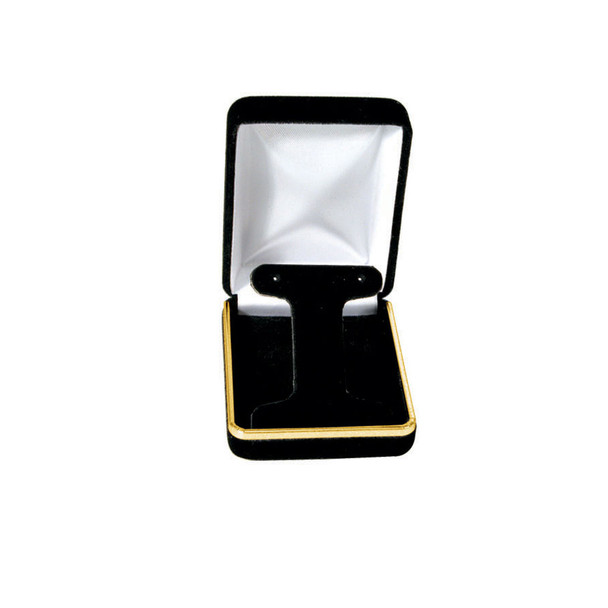 Velvet Earring Box with Gold Trim, 2 1/4” x 3” x 1 1/4” ,(Choose from various Color)