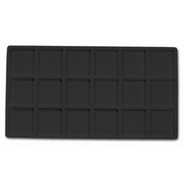 18-Compartment Flocked Tray Insert,(Choose from various Color)