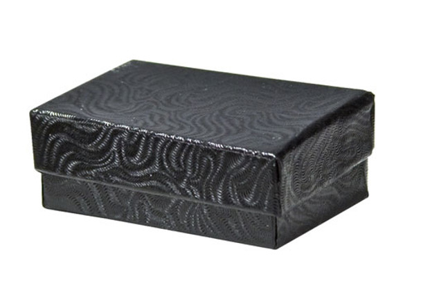 Black Swirl Cotton Filled Boxes (Choose from various sizes) ,price for 100 pcs