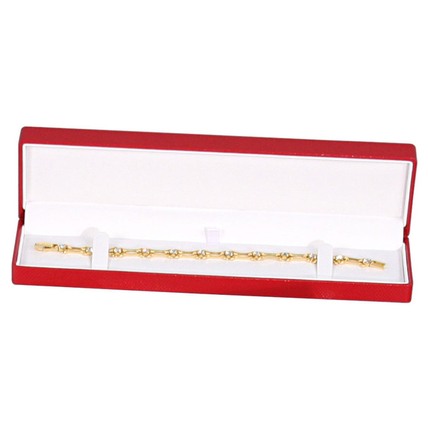 Premium Ribbon Bracelet Box, Choose from various Colors 8.50" x 2.13" x 1"H (JFB5-Color)