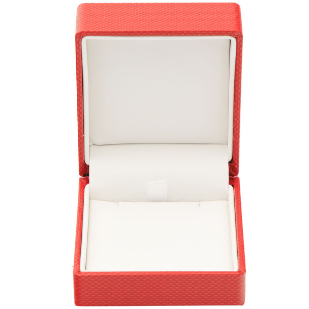 Red Pendant Jewelry Box with Ribbon Packer – Elegant Single Pendant Gift Box(JFP9-Color)