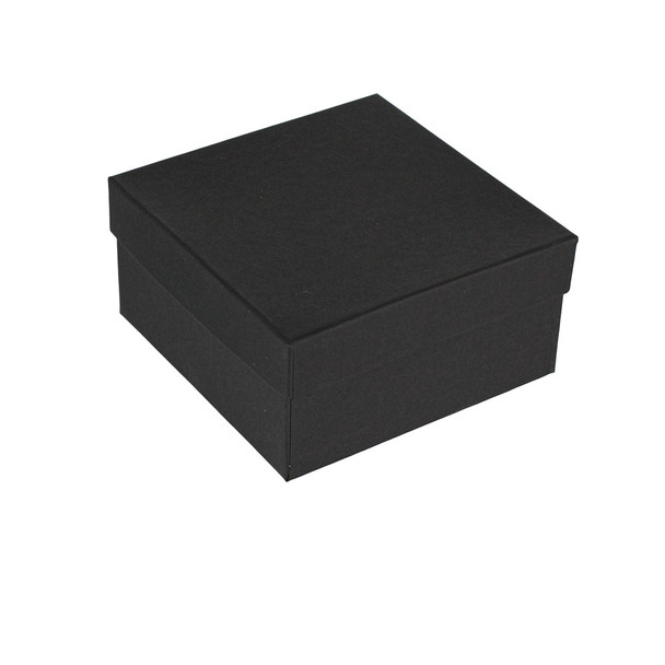 Cotton Filled Box Matte Black (Choose from various sizes) , PRICE FOR 100 PCS