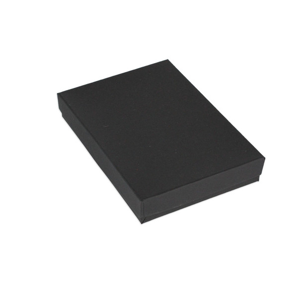 Cotton Filled Box Matte Black (Choose from various sizes) , PRICE FOR 100 PCS