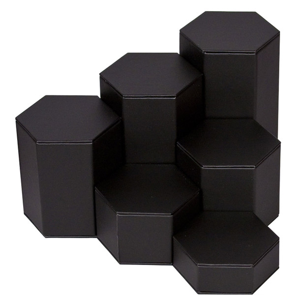 6-Pieces Hexagon Set, 6" Diag., 1 .25"~6.25"H, Choose from various Color