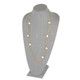Linen Tall Necklace Display Bust 9 1/2” x 6 3/8" x 18”H,Choose from various Color