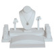 Mini Display Set with 6-Ring, 2-Earring, 1-Neckform, 1-Bracelet Ramp Display, 12" x 8 1/4" x 7 3/4"H, Choose from various colors (SET107-Color)