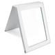 Folding Glass Mirror, (Snap), 7 1/4" x 10"H, Faux Leather, Choose from various Color