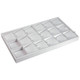 Versatile Showcase Trays ,White Leather, Choose outside and inside styles