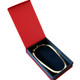 Necklace Box with Magnetic Flap Red Pebbled Finish  4.6" x 7.5" x 1.4"H (PJ7V-R41)