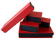 Bracelet Box with Magnetic Flap Red Pebbled Finish 8.6" x  2.4" x  1.25"H (PJ5B-R41)