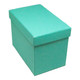 Teal Blue Bracelet Watch Box 2" x 3.75" x 2.75"H (AW8-TB)