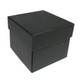 Meridian Black Wood Pendant Box 3.5" x  3.5" x 1.5"H (WKP9-BK)