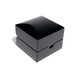 Meridian Black Wood Ring Box 2.87" x  2.87" x 2"H (WKR3-BK)