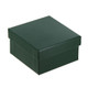 Antique Golden Latch Green Leatherette Double Ring Box, 2.87" x 2" x 1.5"H (JT5R-GN)