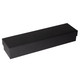 Plush Soft Faux Leather Bracelet Box 9.5" x 2.12" x 1.25"H (JLB5-BK)