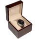 Glossy Kona Watch Box w/ Tan Faux Suede, 3 7/8” x 3 7/8” x 2 7/8”H (RWW8-64)