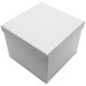 Glossy Kona Watch Box w/ Tan Faux Suede, 4 5/16” x 4 1/4” x 3 9/16”H (RWW8-64)
