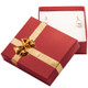 Red Pendant/Earring Box with Shiny Gold Bow Tie, 2 3/4" x 3 1/8" x 1" (EDS7P-Red) *PRICE FOR 24PCS