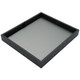 Half Size Standard Steel Grey Faux Leather Tray Insert Display Pad, 7 3/4” x 6 3/4”H (93-4L-W)