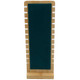 Two Piece Wooden Necklace Display with Green Center Pad, (ED1N-GN)