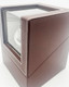 Watch Winder with Brown Faux Leather Exterior and Beige Suede Interior (WC320-BRW)