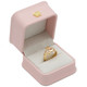 Soft Pink Faux Leather Ring Box (JAS15R-PK) *Price for 12pcs