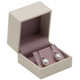 Earring Box with Paradiso and Lilac Pink Satin Finish 2" x 2" x 1.62"H