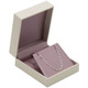 Earring Pendant Box with Paradiso and Lilac Pink Satin Finish 2.75" x 3.12" x 1.25"H