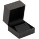 Earring Box in Mesh Grey and Black Leatherette  2" x 2" x 1.62"H