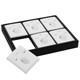 Lightweight Plastic Stackable Display Tray for Rings and Earrings Combination