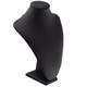 Padded Necklace Display Stand in Black Faux Leather_Available in Four Sizes