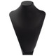 Padded Necklace Display Stand in Black Faux Leather_Available in Four Sizes