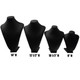 Padded Necklace Display Stand in Black Faux Leather_Available in Four Sizes