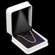 Lighted Earring Charm Pendant Box with Calcove Plush Leatherette and Black Suede Interior