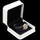 Lighted Watch Box with Calcove Plush Leatherette and Black Suede Interior