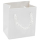 Paper Tote Gift Bag White Color with Rope Handles - 20 Pieces per Pack - Choose a Size