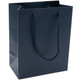 Paper Tote Gift Bag Navy Blue Color with Rope Handles - 20 Pieces per Pack - Choose a Size